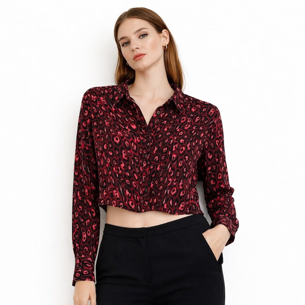 Zara try long sleeve blouse size S